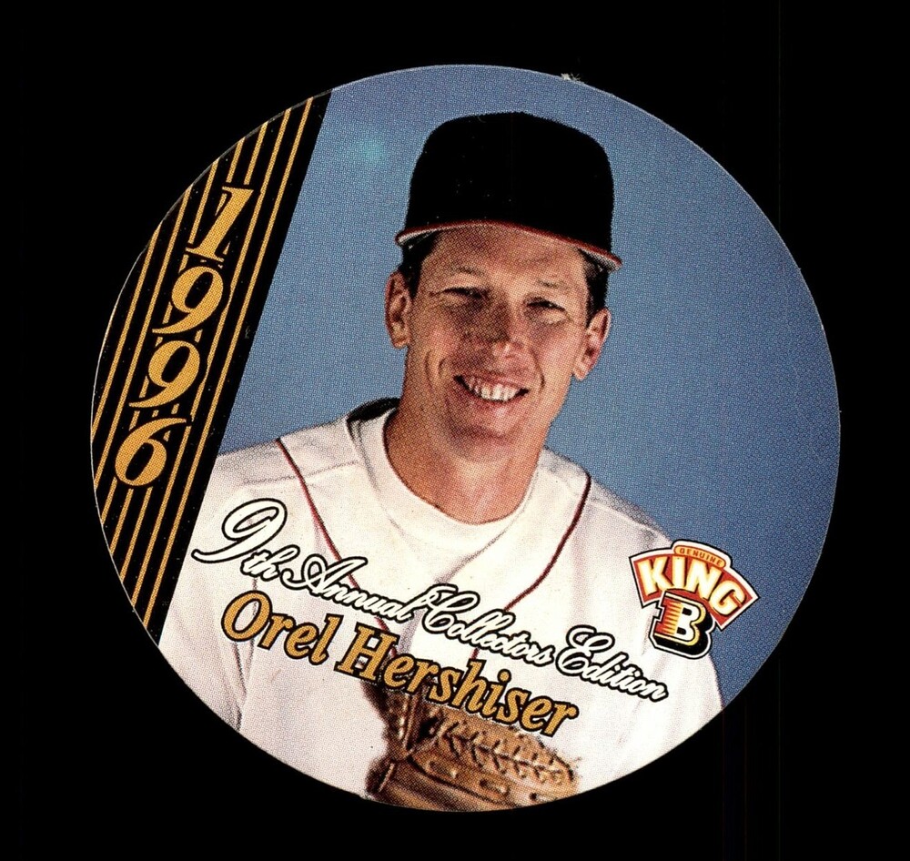 1996 King B Orel Hershiser Collectors Edition Baseball Card 8 of 24